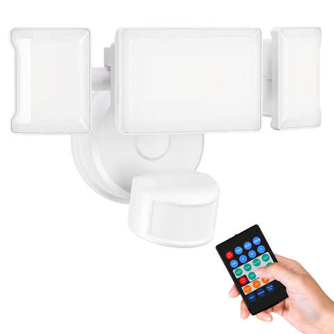 Olafus 55W Motion Sensor & Dusk to Dawn LED Light White