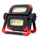  Olafus 2000LM LED Portable Work Light Rechargeable Red, 360° Rotation Folding, Type C Charge