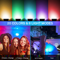 Olafus 100W RGB LED Flood Light 2 Pack
