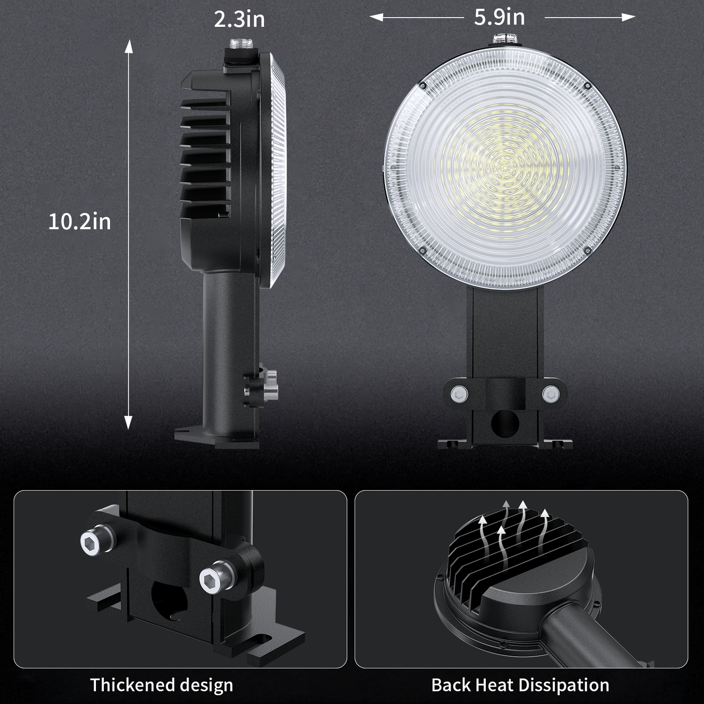 Olafus 170W Dusk to Dawn LED Barn Light