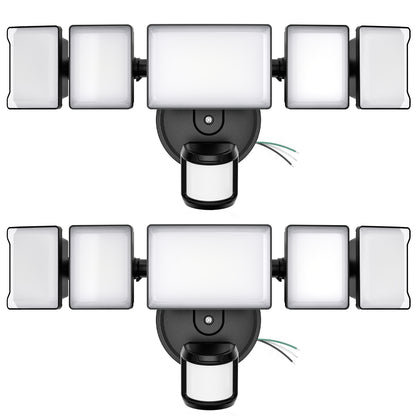 Olafus 18000LM 5 Heads Motion Sensor & Dusk to Dawn Lights