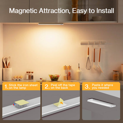 Olafus Motion Sensor Rechargeable Under Cabinet Light - 2 Pack