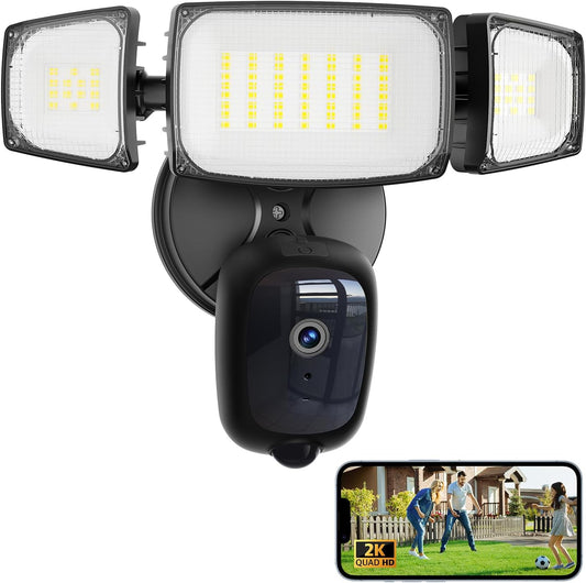 Olafus 2K QHD Security Floodlight Cam