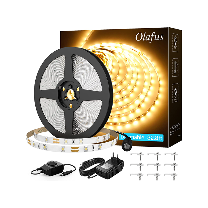 OLAFUS Warm White LED Strip Lights