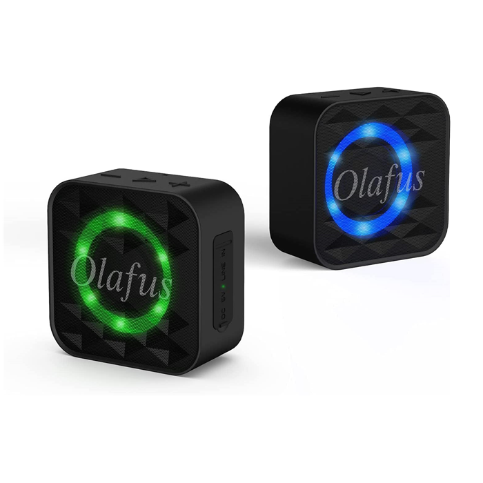 olafus waterproof bluetooth speaker color changing light