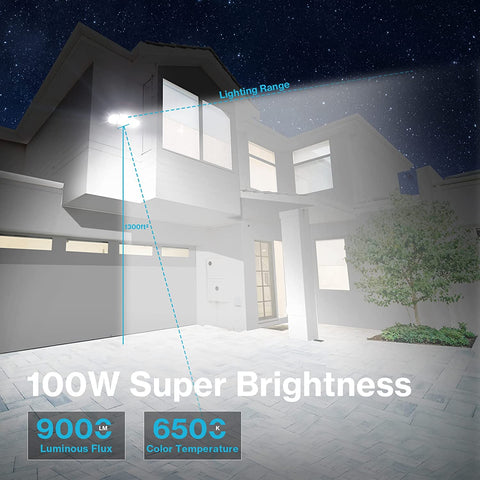 Olafus 100W LED Security Light - Black