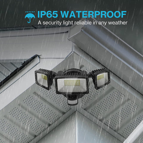 Ustellar 55W LED Security Light – 5500LM Motion Sensor With Remote, 5000K Daylight