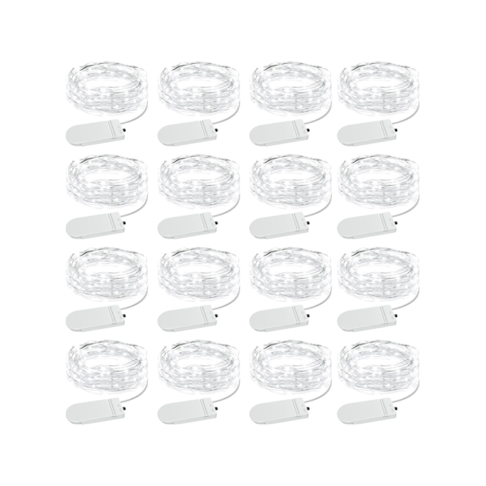 thumbnail image 2 of Mxsaver 66ft Dimmable LED Copper Wire String Lights – Warm White, Remote Control, IP68 Waterproof 2 of 2