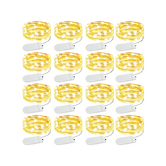 Olafus 7ft 3000K Warm White LED Fairy Lights 16 Pack