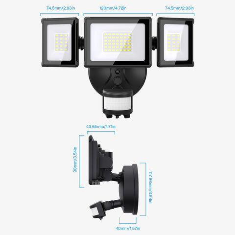 Olafus 40W Motion Sensor LED Security Light